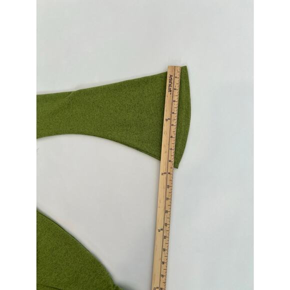 SHEIN SXY TWIST FRONT FLOUNCE SLEEVE BODYCON DRESS LIME GREEN SIZE M - Picture 12 of 13